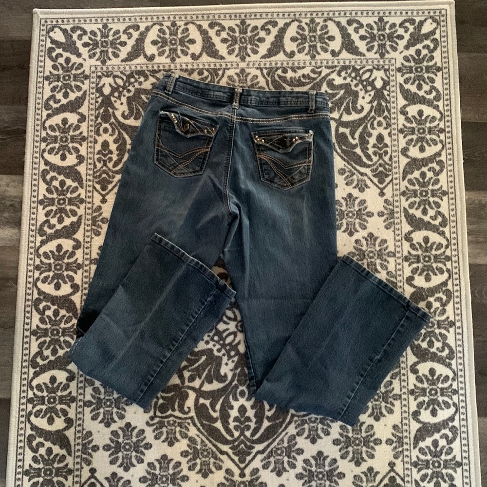 Salt Water Mid Rise Boot Cut Stretch Jeans